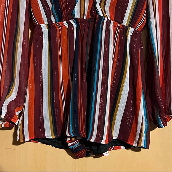 Forever 21 Striped Surplice Romper!!! - Picture 7 of 14